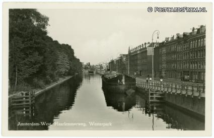 ansichtkaart: Amsterdam, West. Haarlemmerweg. Westerpark