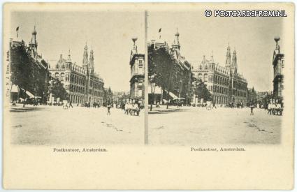 Amsterdam, Postkantoor ansichtkaart: Amsterdam, Postkantoor