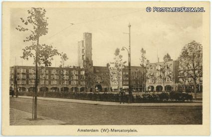 ansichtkaart: Amsterdam, West.Mercatorplein