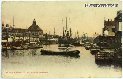 ansichtkaart: Amsterdam, Nieuwe Vaart