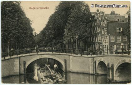 ansichtkaart: Amsterdam, Reguliersgracht