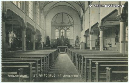 ansichtkaart: Amsterdam, St. Antonius. Tichelstraat