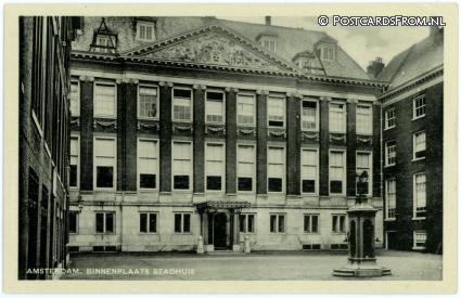 ansichtkaart: Amsterdam, Binnenplaats Stadhuis