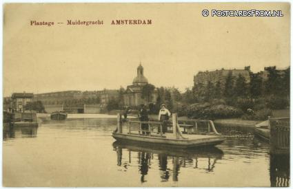 ansichtkaart: Amsterdam, Plantage- Muidergracht