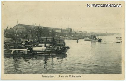 ansichtkaart: Amsterdam, IJ en de Ruiterkade