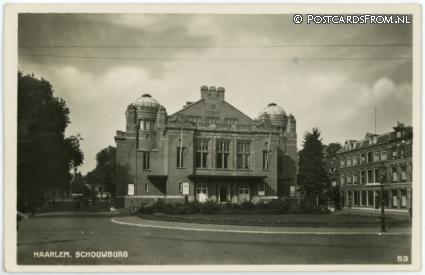 ansichtkaart: Haarlem, Schouwburg