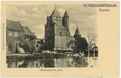Haarlem, Amsterdamsche poort ansichtkaart: Haarlem, Amsterdamsche poort