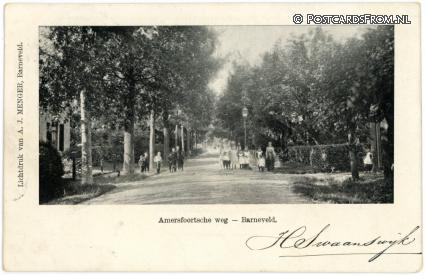 ansichtkaart: Barneveld, Amersfoortsche weg