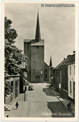 ansichtkaart: Grubbenvorst, Dorpstraat