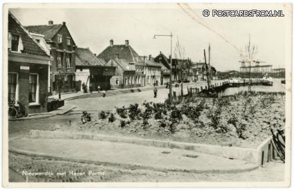 ansichtkaart: Pernis, Nieuwendijk met Haven