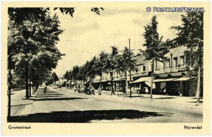 ansichtkaart: Nijverdal, Grotestraat