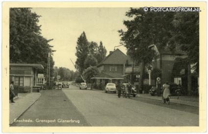 Glane, Glanserbrug. Enschede. Grenspost ansichtkaart: Glane, Glanserbrug. Enschede. Grenspost
