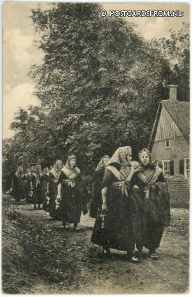 ansichtkaart: Staphorst, Staphorster Kerkgang