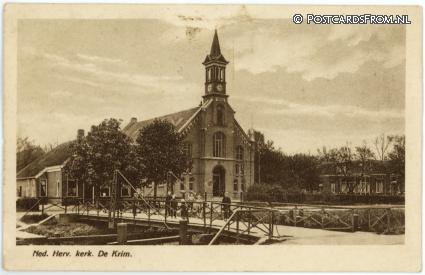 De Krim, Ned. Herv. kerk ansichtkaart: De Krim, Ned. Herv. kerk