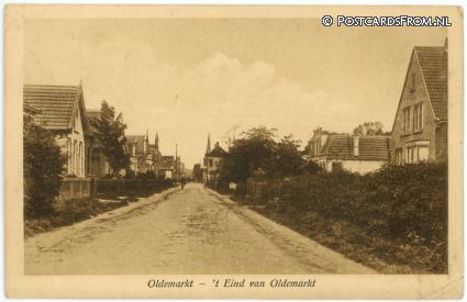 Oldemarkt, 't Eind van Oldemarkt ansichtkaart: Oldemarkt, 't Eind van Oldemarkt