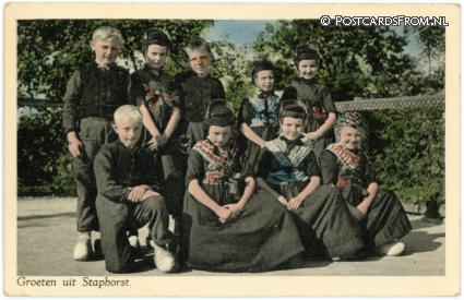 ansichtkaart: Staphorst, Groeten uit