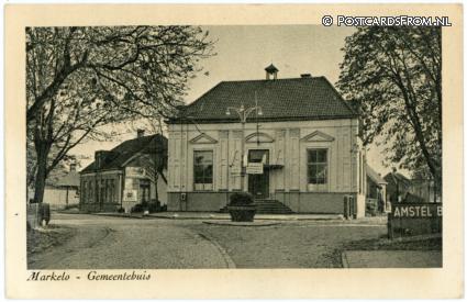 ansichtkaart: Markelo, Gemeentehuis