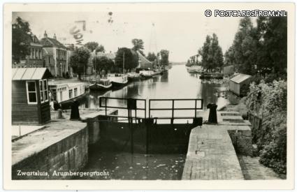 Zwartsluis, Arumbergergracht ansichtkaart: Zwartsluis, Arumbergergracht