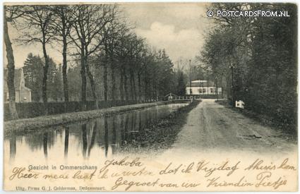 ansichtkaart: Ommerschans, Gezicht in Ommerschans
