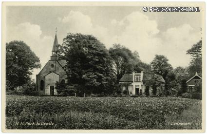 ansichtkaart: Enschede Lonneker, Usselo. N.H. Kerk