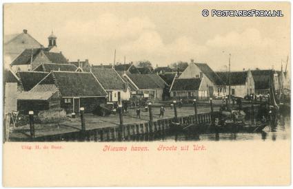 ansichtkaart: Urk, Nieuwe haven