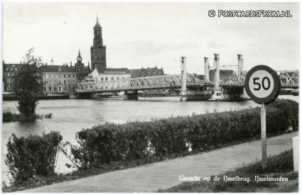 IJsselmuiden, Gezicht op de IJsselbrug ansichtkaart: IJsselmuiden, Gezicht op de IJsselbrug