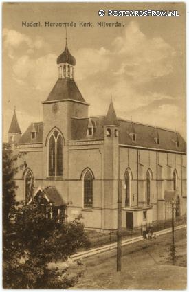 ansichtkaart: Nijverdal, Nederl. Hervormde Kerk