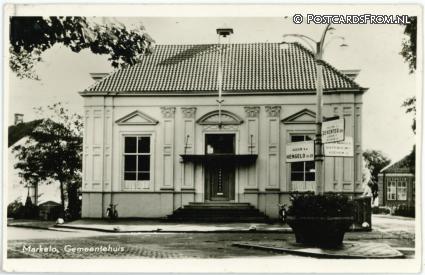 Markelo, Gemeentehuis ansichtkaart: Markelo, Gemeentehuis