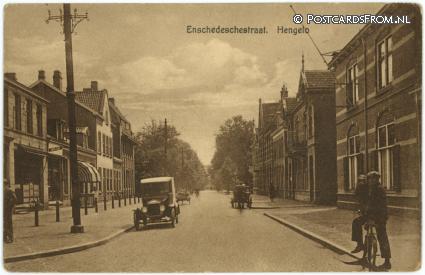 ansichtkaart: Hengelo OV, Enschedeschestraat