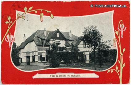 Hengelo OV, Villa te Driene ansichtkaart: Hengelo OV, Villa te Driene