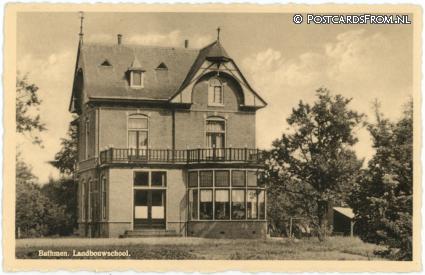 Bathmen, Landbouwschool ansichtkaart: Bathmen, Landbouwschool