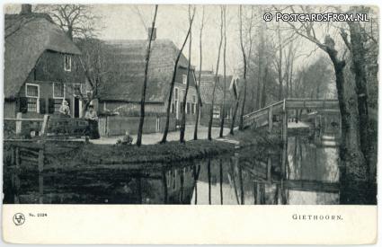 Giethoorn, -- ansichtkaart: Giethoorn, --