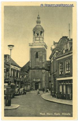 Almelo, Ned. Herv. Kerk ansichtkaart: Almelo, Ned. Herv. Kerk