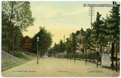 Enschede, Parkweg ansichtkaart: Enschede, Parkweg