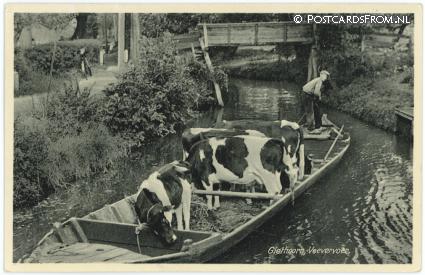 Giethoorn, Veevervoer ansichtkaart: Giethoorn, Veevervoer