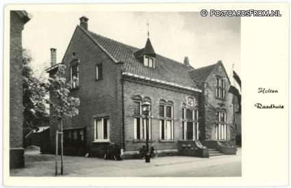 ansichtkaart: Holten, Raadhuis