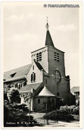 ansichtkaart: Dalfsen, R.K. Kerk H. Cyriacus
