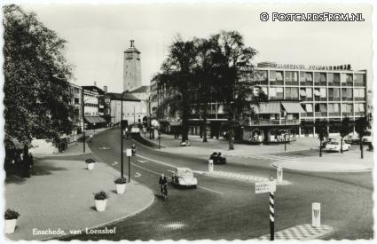 ansichtkaart: Enschede, Van Loenshof