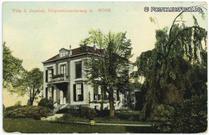 ansichtkaart: Goor, Villa J. Jannink, Diepenheimscheweg