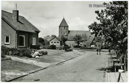 ansichtkaart: Markelo, Schoolstraat