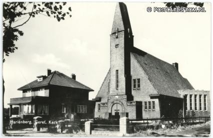 Marienberg, Geref. Kerk ansichtkaart: Marienberg, Geref. Kerk