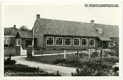 ansichtkaart: Olst, Huishoudschool De Roosen Enk