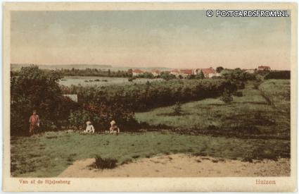 Huizen, Van af de Sijsjesberg ansichtkaart: Huizen, Van af de Sijsjesberg