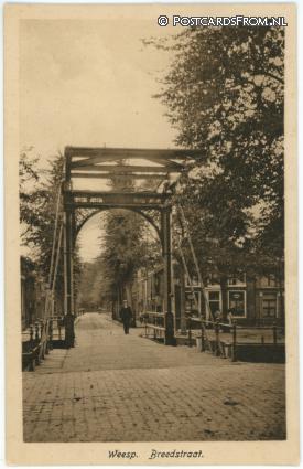 ansichtkaart: Weesp, Breedstraat