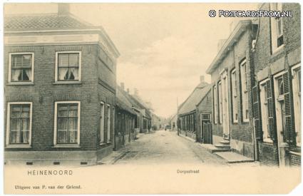 Heinenoord, Dorpsstraat ansichtkaart: Heinenoord, Dorpsstraat