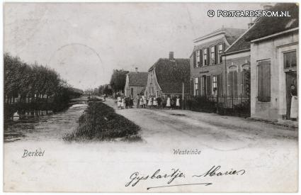 ansichtkaart: Berkel ZH, Westeinde