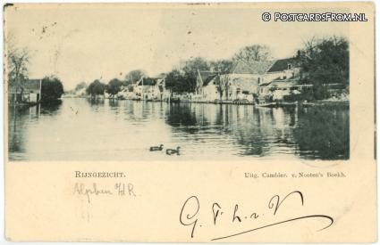 ansichtkaart: Alphen aan den Rijn, Rijngezicht