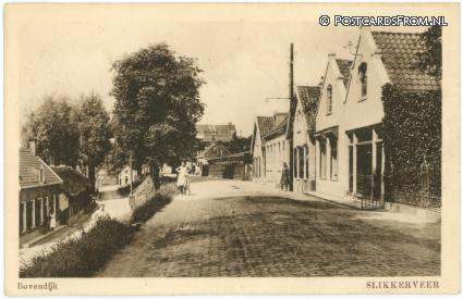 ansichtkaart: Slikkerveer, Bovendijk