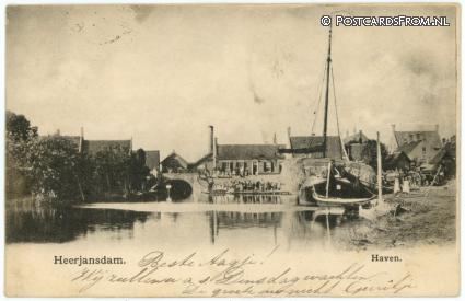 ansichtkaart: Heerjansdam, Haven