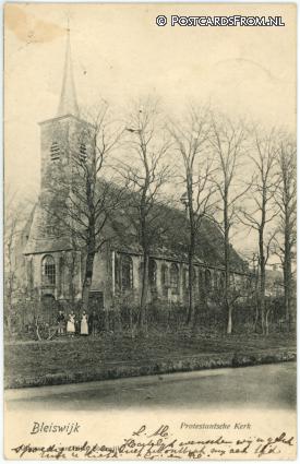 ansichtkaart: Bleiswijk, Protestantsche Kerk